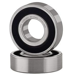 XIKE 2 Pcs 6203-2RS Double Rubber Seal Bearings,Pre-lubricated and Stable Performance and Cost Effective,Deep Groove…
