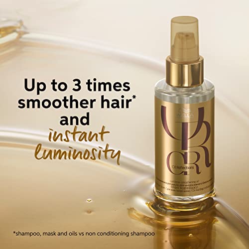 Wella Professionals Oil Reflections Luminous Smoothening Hair Oil | 100 ml | Non-Sticky Hair Treatment | Avocado & Macadamia Seed Oils | For a Glossy Hair Shine - Image 3