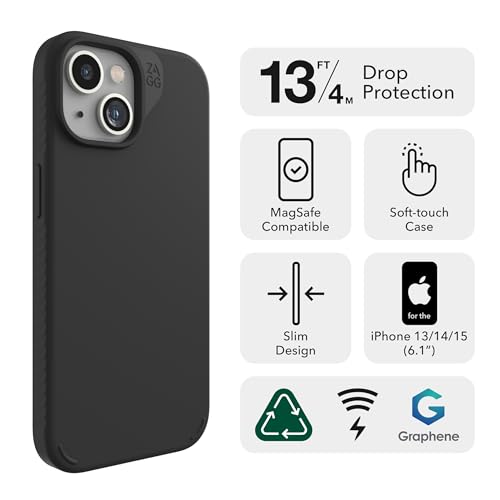 ZAGG Manhattan Snap iPhone 15 : évitez les bris d'écran avec cette coque noire - 2