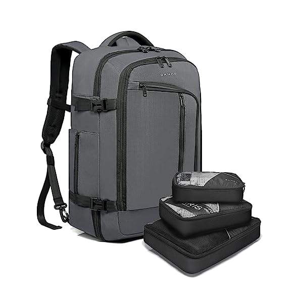 BANGE-Travel-Overnight-Backpack40-Liter-FAA-Flight-Approved-Weekender-Bag-Carry-on-Backpack-GREYwith-no-cubes BANGE Travel Overnight Backpack,40-Liter FAA Flight Approved Weekender Bag Carry on Backpack GREY(with no cubes)…