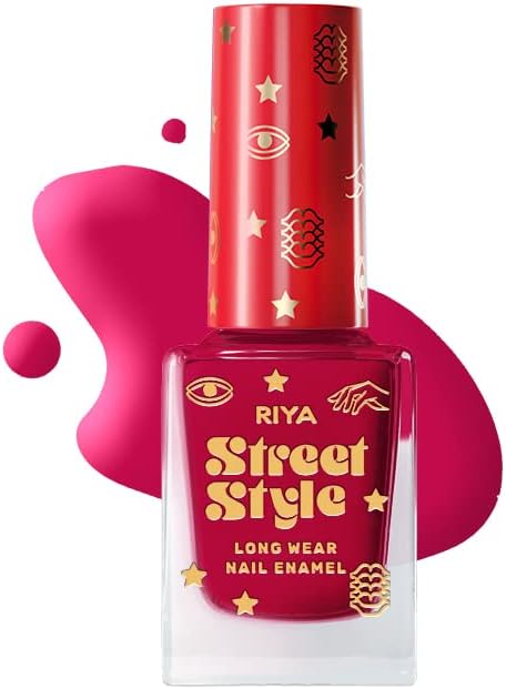 Street Style Long Wear, Quick Drying, Glossy Finish, 7-Free Formula, Nail Enamel, 100% Vegan & Cruelty Free, Shade SS 101, Rose Alert, 12 ML