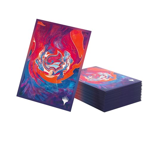 Gamegenic – MTG – Secrets of Strixhaven Premium Art Sleeves: Prismari – Accessorio da Gioco – Custodie Stampate a Colori – Finitura Testurizzata – Multilingue