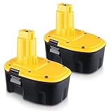 DC9091 4800mAh Ni-Mh Replacement for Dewalt 14.4V Battery 14.4 Volt Battery Compatible with Dewalt DC9091 DW9094 DW9091 DC9094 DE9091 DE9092 DE9038 and 14.4V Power Tools 2 Pack
