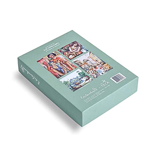 TECA - Caixa de Cartão Di Cavalcanti - Vintage, Artístico, Clássico, Chic, Elegante - Caixa de Cartõ