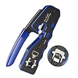 Strips und Crimps für Ethernet-Pass durch Stecker, Arbeit installieren können mit einem Werkzeug gelöst werden