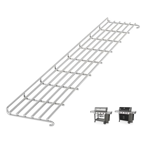 KATEEDY 66045 Stainless Steel Warming Rack for Weber Genesis ll E-410, ll S-410, II S-435, II SE-410Grills, Grill Parts for Weber Genesis ll 400 Series Gas Grill Grate, 304Stainless Steel by KATEEDY - Used condition - US$30.49