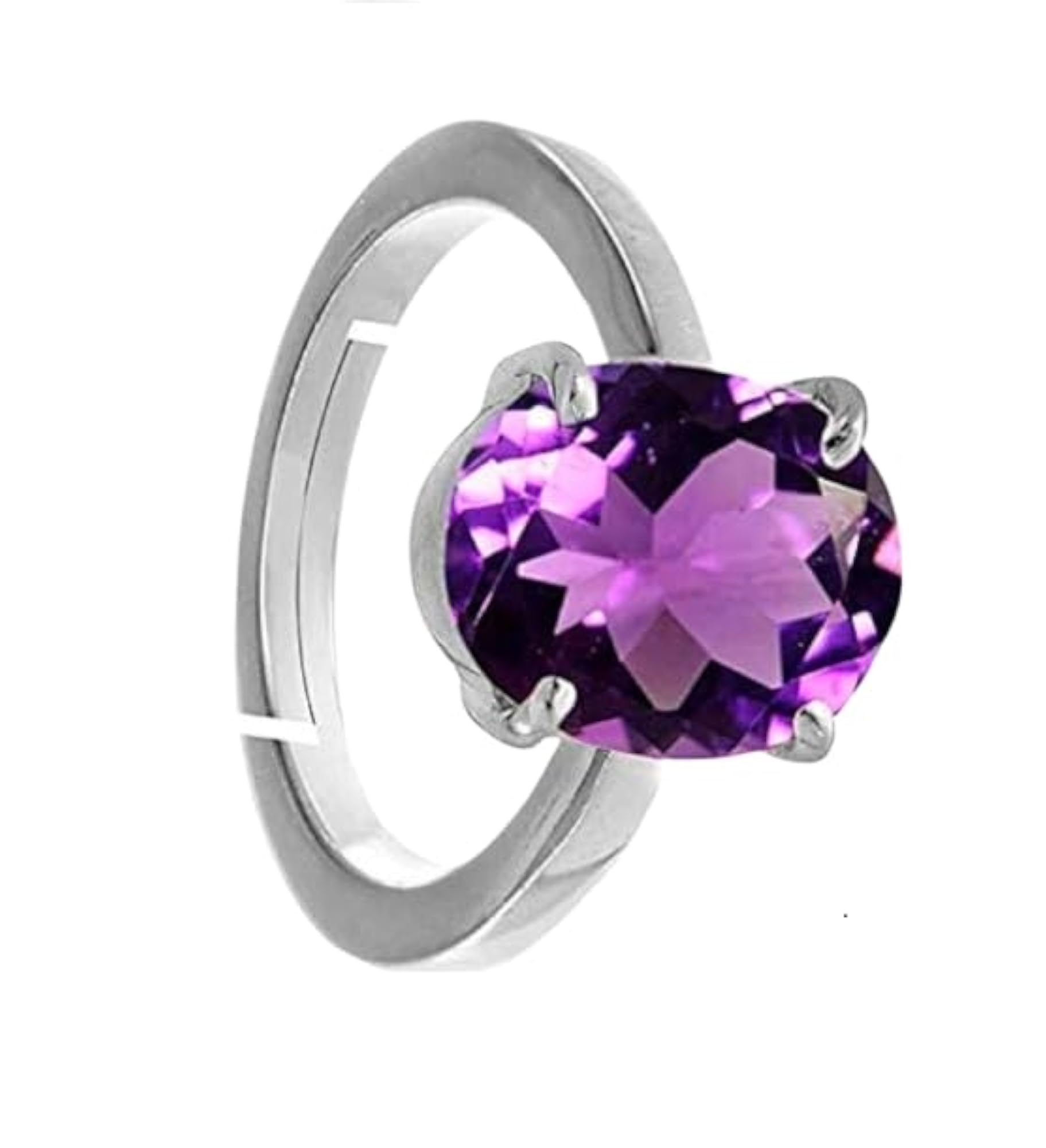 10.15 Ratti Amethyst Birthstone Ring for Daily Wear, Women & Men