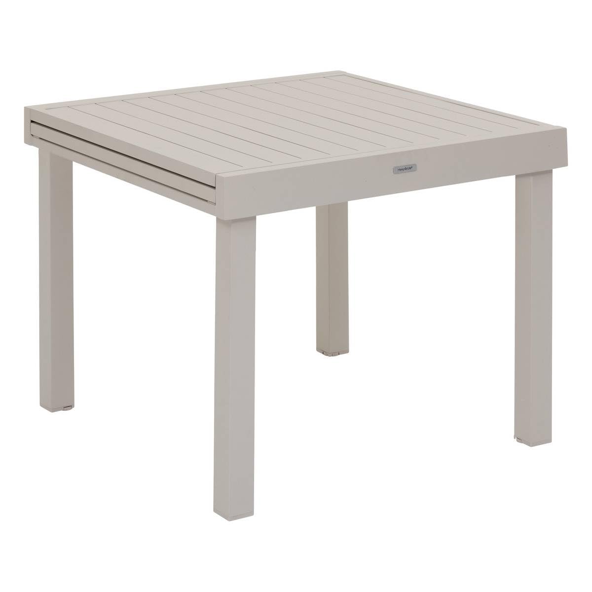 Hespéride - Mesa de jardín de Barro Extensible Piazza, 8 plazas, de Aluminio con Revestimiento epoxi