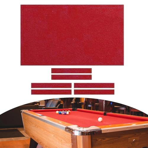 Nappe de billard professionnelle feutre d'intérieur haute densité avec 6 bandes de jeu - 5
