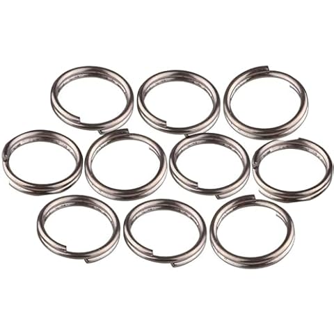 TI-EDC Split Rings Titanium Small Key Rings Pack of 10 (10mm) Cover