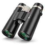 12x42 UHD Binoculars for Adults High Powered Waterproof Large View with Clear Vision & Lightweight Binocular Essentials for Hunting Camping Cruise Travel Bird Watching Sports