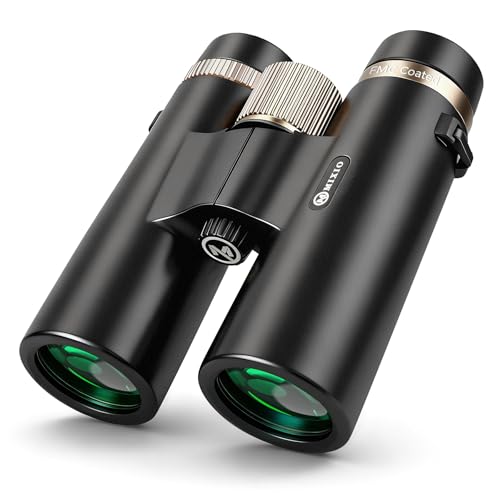 12x42 UHD Binoculars for Adults High Powered Waterproof Large View with Clear Vision & Compact Binocular Essentials for Hunting Camping Cruise Travel Bird Watching Sports