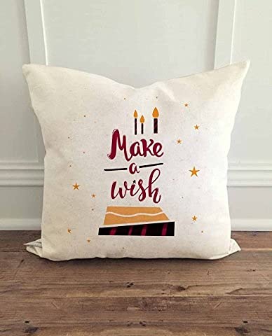 ALDIVO Make a Wish Printed Cushion Cover (12 x 12 inch)