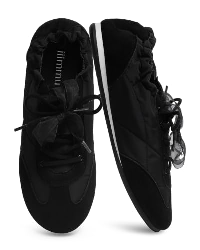 Image of iiimmu Ballet Flats Sneakers for Women Casual Walking Shoes