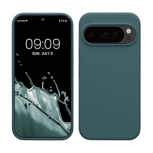 kwmobile Handyhülle für Google Pixel 10 / Pixel 10 Pro Hülle - Case Silikon - Kabelloses Laden - Schutzhülle Cover in Arctic Night