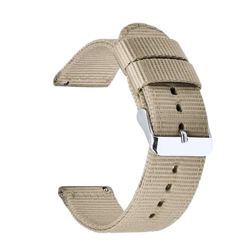 18–24 mm breites Uhrenarmband aus Nylon-Canvas mit Schnellverschluss, ein Sportarmband, perfekt für den Alltag.,Beige,24 mm 18–24 mm breites Uhrenarmband aus Nylon-Canvas mit Schnellverschluss, ein Sportarmband, perfekt für den Alltag.,Beige,24 mm