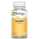 SOLARAY NADH 10 mg - Active Form of Niacin, Reduced NAD Supplement - Cofactor in Cellular Energy Pathways - Lab Verified, Gluten Free, 60-Day Guarantee - 30 Servings, 30 VegCaps
