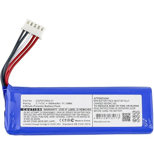 Batterie Flip 4 pour retrouver votre musique en plein air GSP872693 01 3,7V 3000mAh
