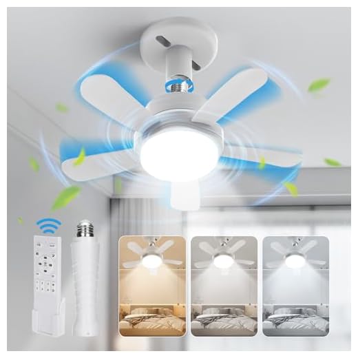 BLITZWILL Ventilador de Techo con Luz, Ø38cm Control Remoto Ventiladores de Techo Silencioso con Iluminación LED, 6 Velocidades, 3 Colores Regulables, Verano-Invierno, Casquillo E26/E27, Temporizador