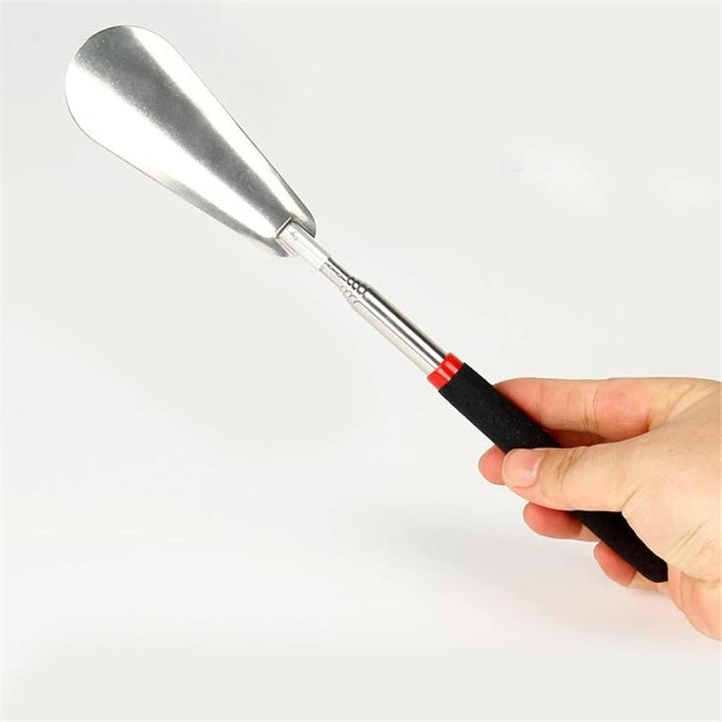 75cm Long Handle Shoe Horn Telescopic Lifter Steel Professional Spoon Tool Flexible Shoehorn