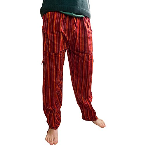 Adult Colorful Striped Cotton Pants2