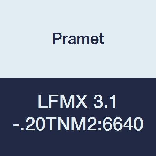 LFMX 3.1-.20TNM2:6640 Carbide Steel and Stainless Steel Geometry Indexable Part Off and Grooving Insert, Overall Width 0.122", 1" Cutting Edge, PVD, 90 Degree Rectangle, Gold (Pack of 10)