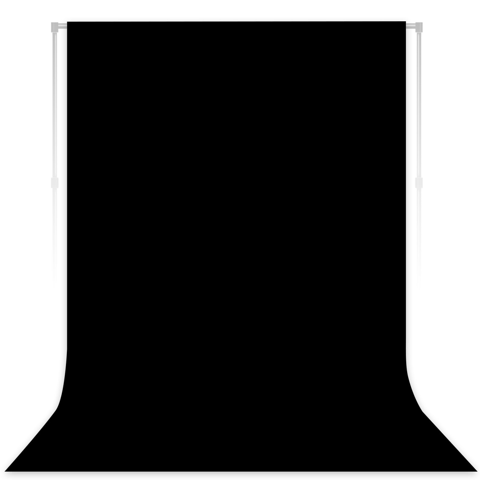 Black Backdrop for Photoshoot, Professional Photo Backdrop Background Curtain for Product Photography, Portraits, Wedding, Party, Live Streaming Video Recording 5X7 FT (Background Only)