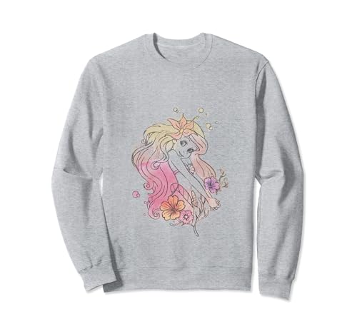 Sweat Ariel Disney style aquarelle idéal pour vos sorties de week-end