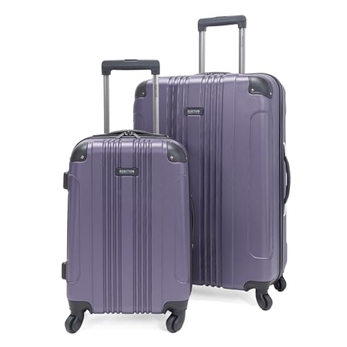 Image of Kenneth Cole REACTION Out of Bounds Lightweight Hardshell 4-Wheel Spinner Luggage, Smokey Purple, 2-Piece Set (20 inch & 28 inch)