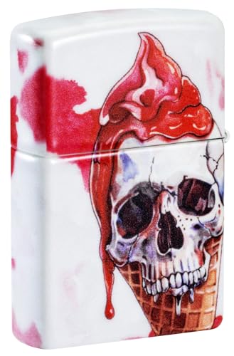 Image of Zippo Windproof Lighter - Horror /Goth - 540 Colour 540 Mat - Refillable - Reusable - Windproof Design - Gift Box - Made in USA