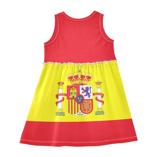 American Flag and Flags Girls Casual Dress Cotton Summer Clothes for Kids 2T-8Y2