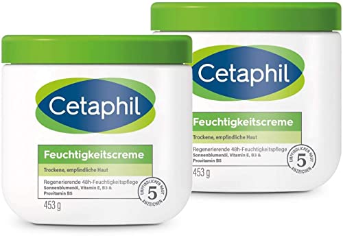Cetaphil Crème hydratante deux pots de 453 g solution tiraillements