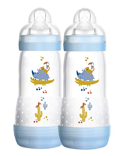 Mamadeira Easy Start Mam - 320Ml Boys - Embalagem Dupla, Mam, Azul
