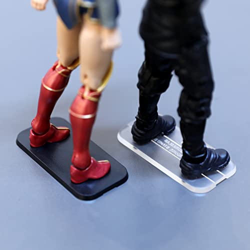 Image of 56Pack 6inch Action Figure Stand Base with Peg, Figures Toy Organizer Support Display Feet Stands, Figuras Holder Accessories, Compatible with 1 /12 Mavel Legends Series /GiJeo Classified