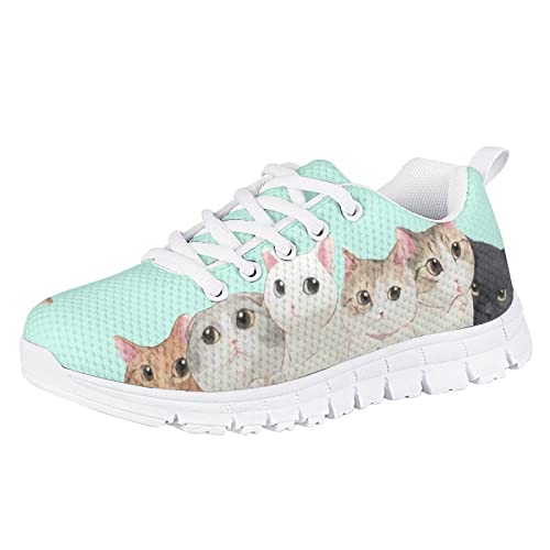 Yzaoxia Little/Big Kids Tennis Shoes for Girls Breathable Mesh Sneakers Lightweight Running Shoes Size 11-3