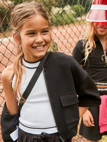 Mayoral Bomber Jacket for Girls Black4