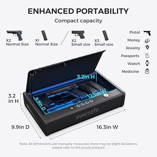 Biometric Gun Safe for Pistols