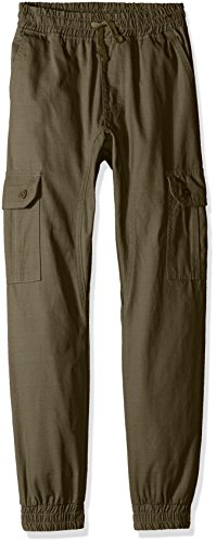 Southpole Boys' Big Boys' Jogger Pants Washed Ripstop Fabric with Cargo Pockets
