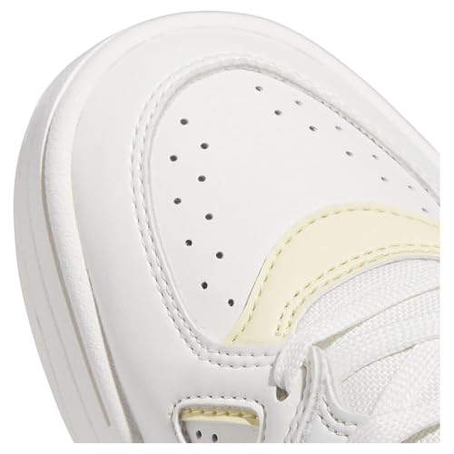 adidas Damen Midcity Low Shoes Basketball-Schuhe, core White/Easy Yellow/core White, 40 EU