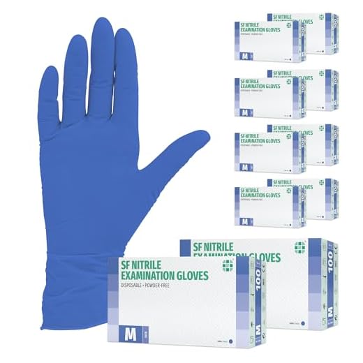 Nitrilhandschuhe 1000 Stück 10 Boxen (M, Lila/Violett) Einweghandschuhe, Einmalhandschuhe, Untersuchungshandschuhe, Nitril Handschuhe, puderfrei, ohne Latex, unsteril, latexfrei, purple, disposible