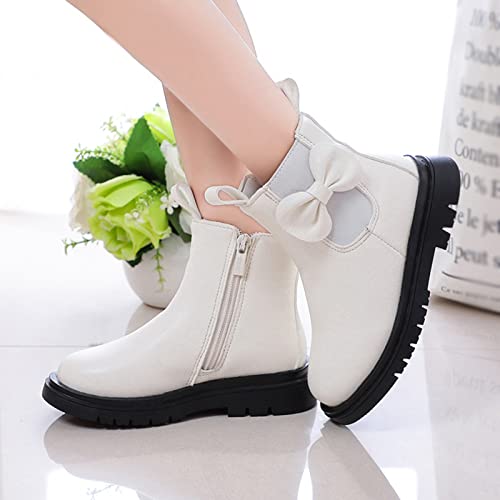 Toddler Leather Boots 𝐖aterproof Short Snowboots Baby Girls Boys Non Slip Black Ankle Booties Kids First Walking Shoes2