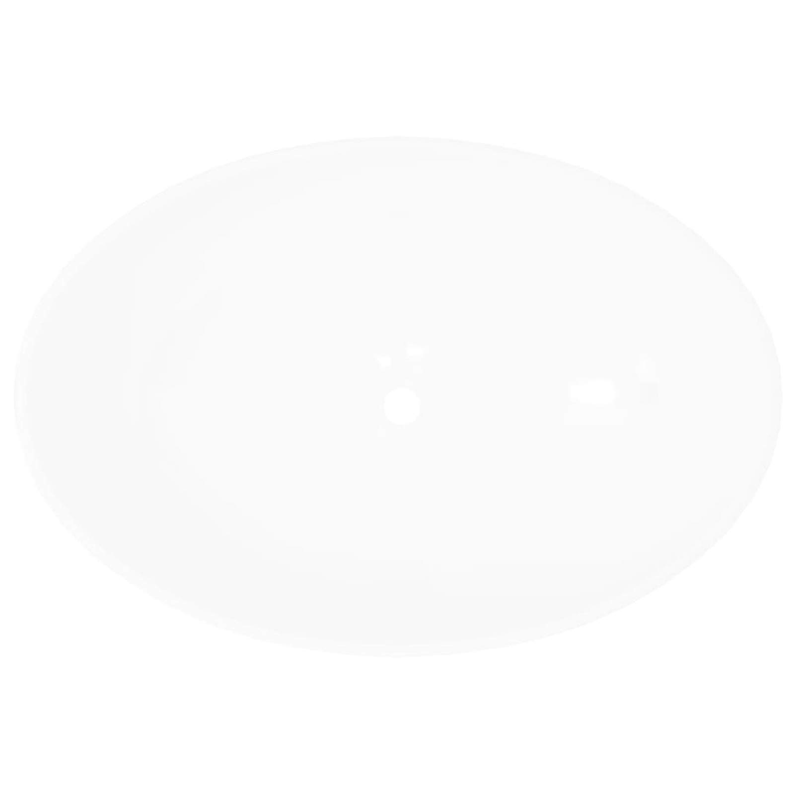 ShGaxin Lavabo Ovalado de cerámica Blanco 40x33 cm, Fregadero, Lavabo Baño, Lavamanos Baño, Lavatorio Casa De Banho, Mueble Lavabo sobre Encimera