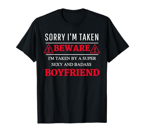 Camiseta divertida Sorry I'm Taken - Camiseta para parejas Camiseta