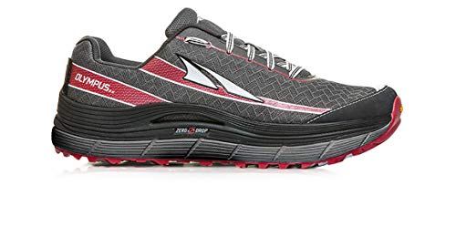 ALTRA Men's Olympus 2-M, Pewter/Racing Red, 10.5 M US