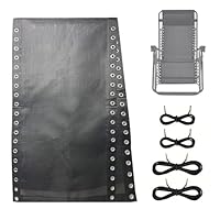 IGTOPS Ersatzbezug für Liegestuhl, Ersatz-Reparatur-Set für Sonnenliege/Relax-Liegestuhl/Gartenstuhl, Nylon-Stoffbezug Zero Gravity Stuhl Ersatz Stoff, Reparatur Tuch & Ersatzseil (160 * 48cm)
