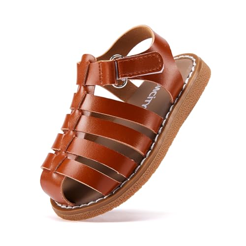 Image of BMCiTYBM Baby Boy Girl Closed Toe Sandals Infant Summer First Walking Shoes Non-Slip Fisherman Sandals 6 9 12 18 24 Months