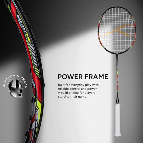HUNDRED Graphite Powertek 2000 Pro Badminton Racket 90G Black - Image 8