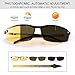 LJIMI Photochromic Sports Polarized Sunglasses for Men and Women Cycling Fishing Day and Night Driving Glasses UV Protection Eyewear Anti Glare/Radiation Eyeglasses Reduce Eye Fatigue Safety Googles
