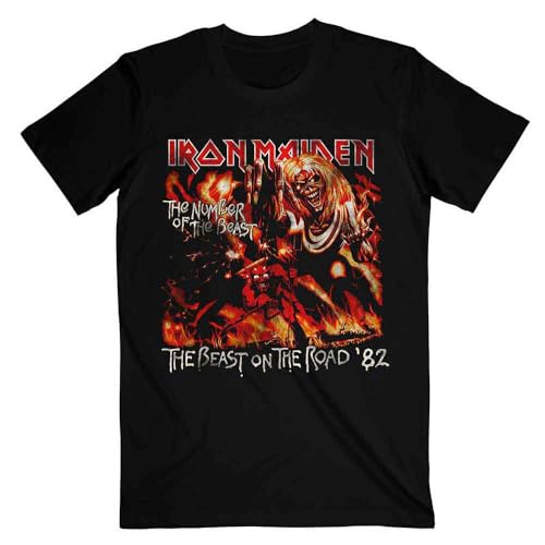 Iron Maiden T Shirt Number of The Beast The Beast on The Road Vintage Nouveau Size XL