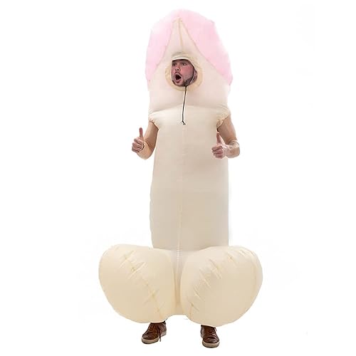 leiruo - Costume gonflable adulte 1 pièce, drôle, cadeau d'anniversaire,